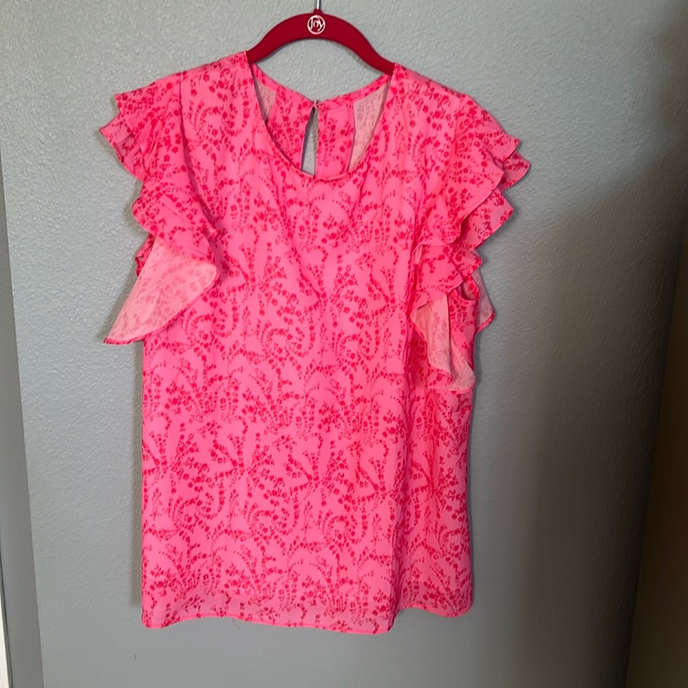 Bubblegum Pink Toile Print Top